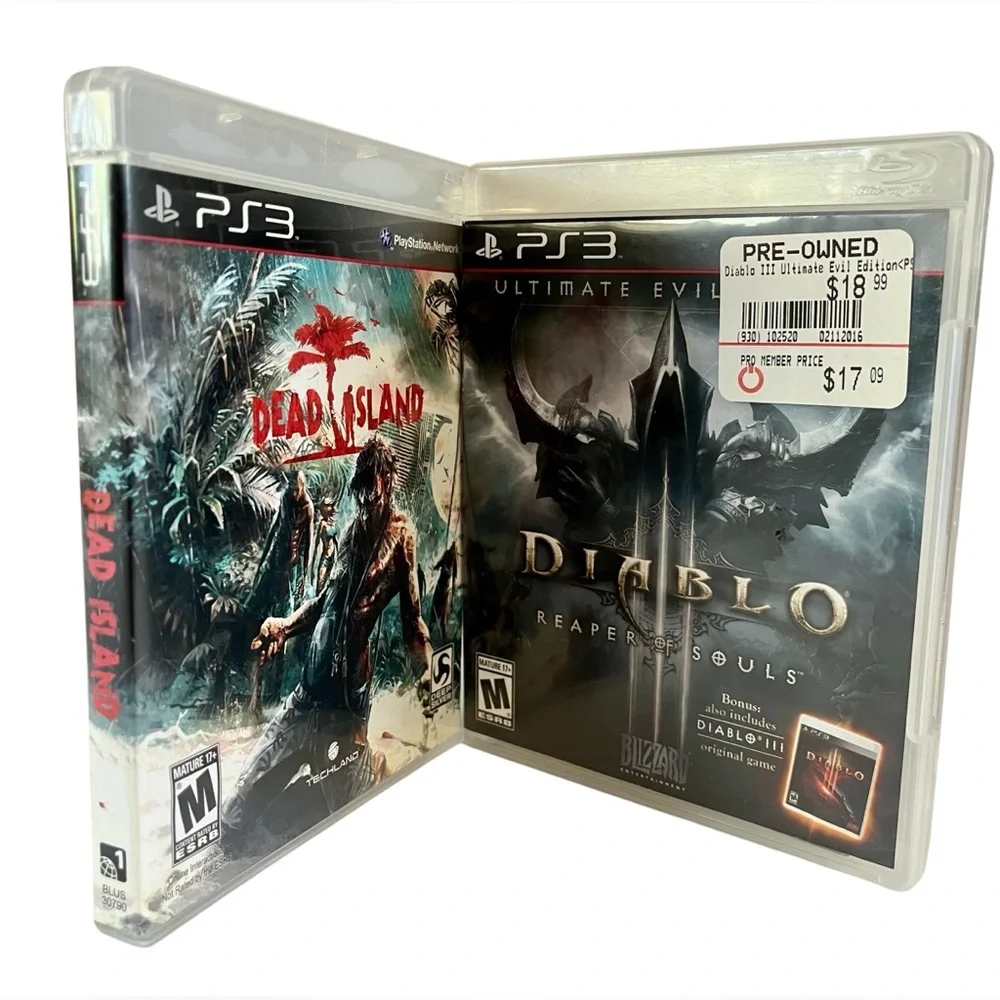 Sony PS3 Game Bundle of Two Diablo Reaper of Souls and Dead Island